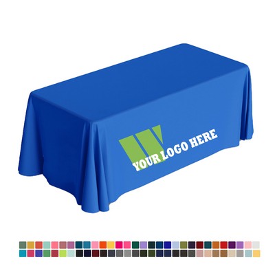6' Full Color Draped 4-Sided Table Cover