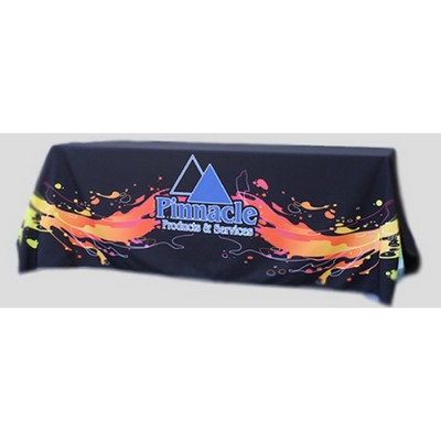 Rush 24 Hour 8' Sublimated PREMIUM Trade Show Table Throw/Cloth - 4 Sided
