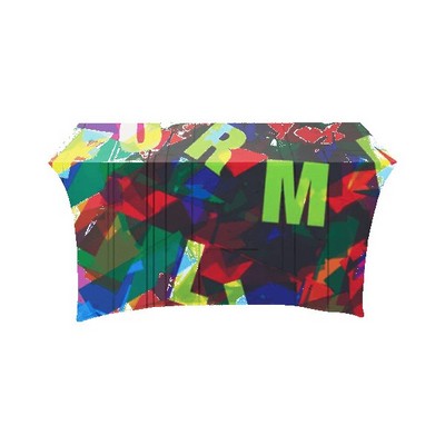 IMPORT 4' Stretch Open-Back Full Color Table Throw