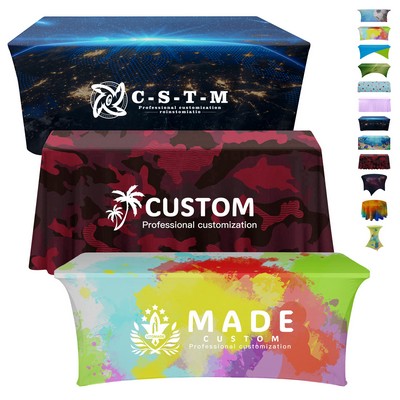 Custom 6ft Full Color Stretch Tablecloth