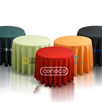 Round Polyester Tablecloth