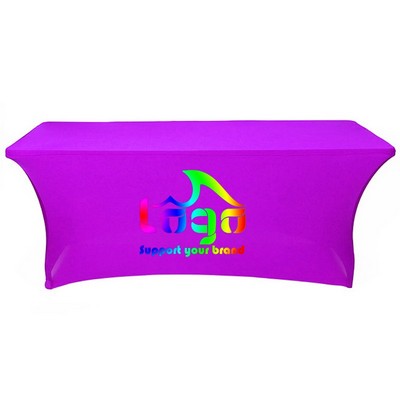 8'Stretch Table Cover w/Flame Retardant Fabric