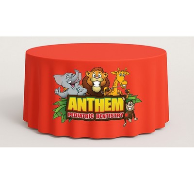 Round Fitted Table Covers in Full Color - 48" Round Table