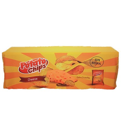 8' Fitted Table Cover w/ Open Back in Full Color Overall