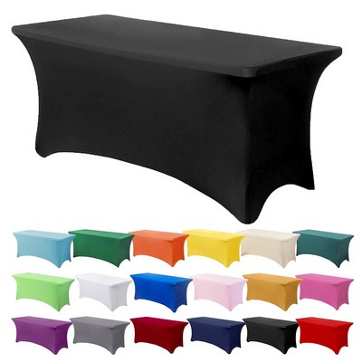 Full Color Custom Tablecloth for 8' Table