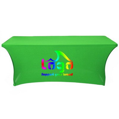 4' Flame Retardant Full Color Stretch Table Cover