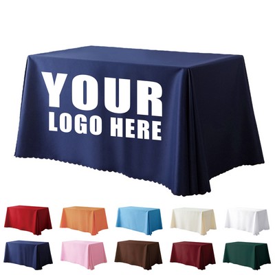 Solid Color Polyester Exhibition Tablecloth