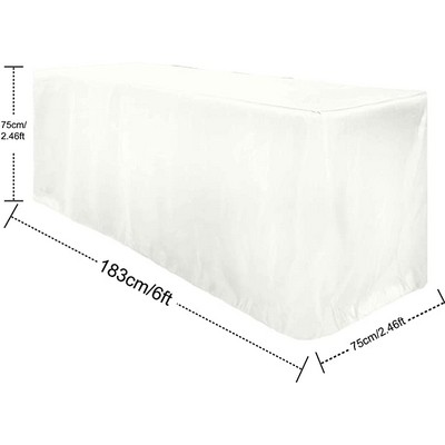 Tablecloths: 6' Rectangle Tablecloth Table Cover