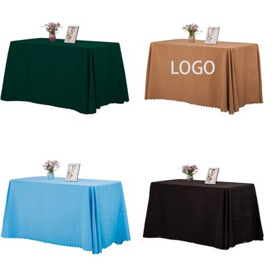 Thick Solid Color Polyester Tablecloth