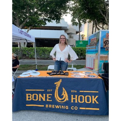 Premium 4' Throw Dye Sublimated Flowing Table Cloth