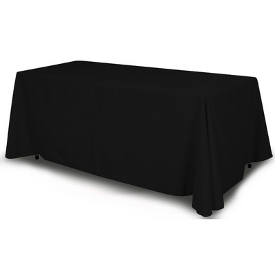 8' Black Table Cover - Four Sided