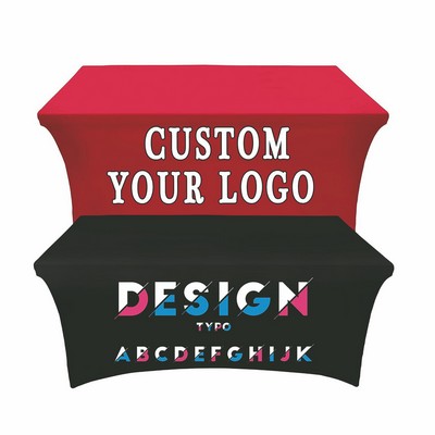 Full Color 6' Fitted Table Cover
