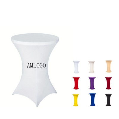 Sublimated Contoured Stretch Round Tablecloth