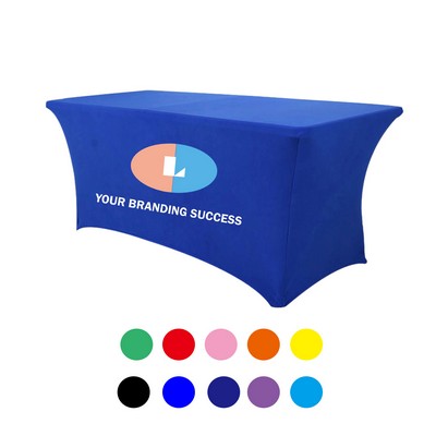6' Full Color Spandex Fitted Table Cover