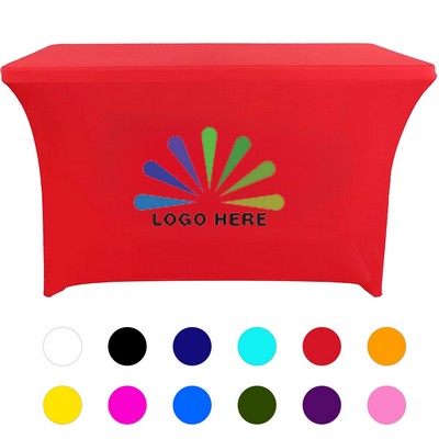 6' Stretch Table Cover, Custom Print