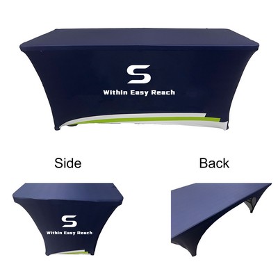 6' Polyester Table Cover Full Color