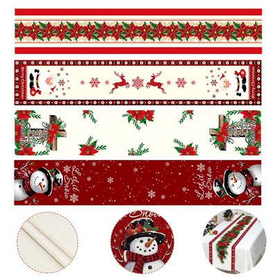 Custom Full Color Imprint Holiday Table Runner