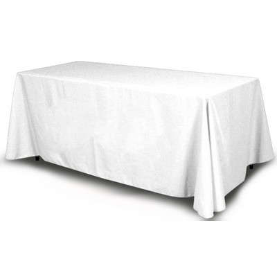 6' White Table Cover - Four Sided