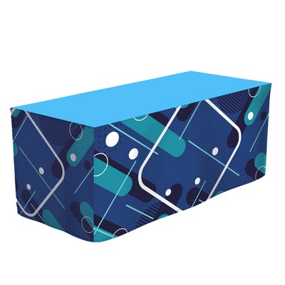 6' Full Color Printed 250GSM Tricot Cloth table Cover
