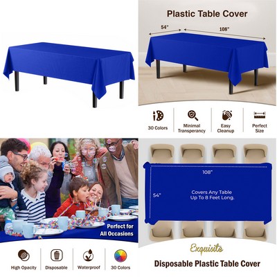 Premium Plastic Tablecloth