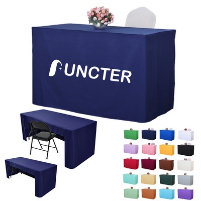 6' Table Fitted Table Cover-3 Sided