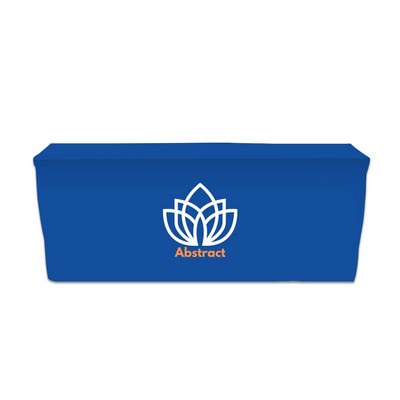 Fitted Table Covers - Zipper Back, Fire Retardant Polyester Fabric (8' x 2.5')
