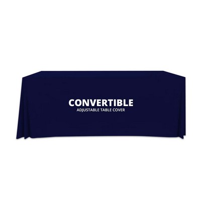 Convertible/Adjustable Table Cover - Fire Retardant Polyester Fabric (6' x 2.5')