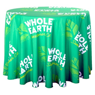 Round Custom Printed Table Throw w/All Over Print