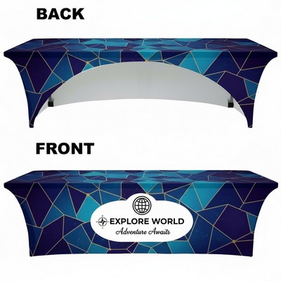 Open Back Stretch Table Cover